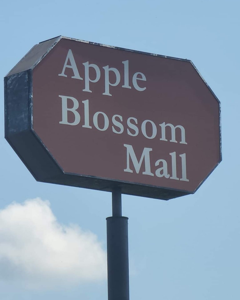 located at apple blossom mall