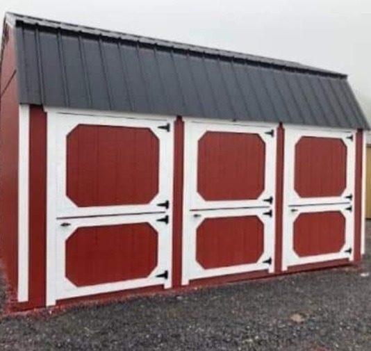 Horse Barn custom design building KMPSheds Satisfied customer Mini Horses 1