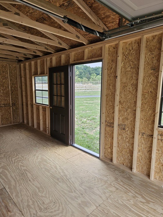14x24 Garage Utility with door and windows