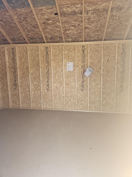 10x16 utility shed look inside