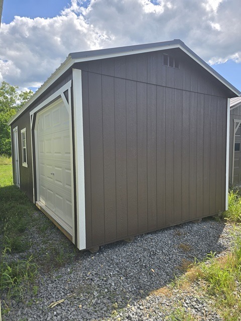 12x24 Utility with 9 Foot Garage package