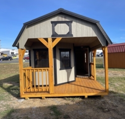 12x32 Deluxe Lofted Cabin 12x32 Deluxe Lofted Cabin with Playhouse Package