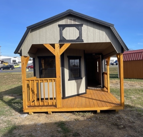 12x32 Deluxe Lofted Cabin 12x32 Deluxe Lofted Cabin with Playhouse Package