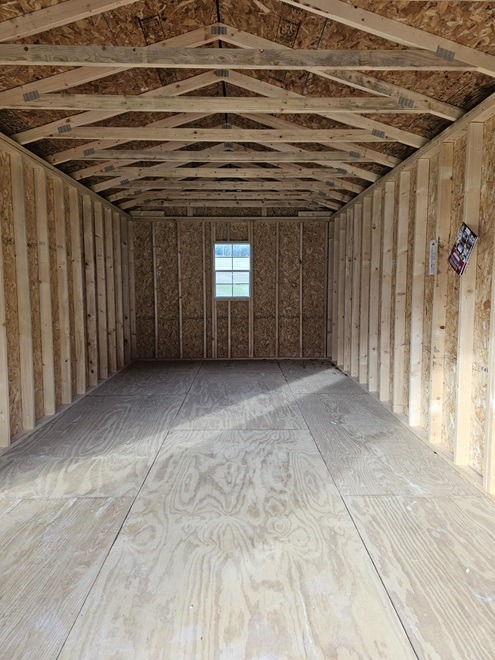 12x24 garage utility inside view