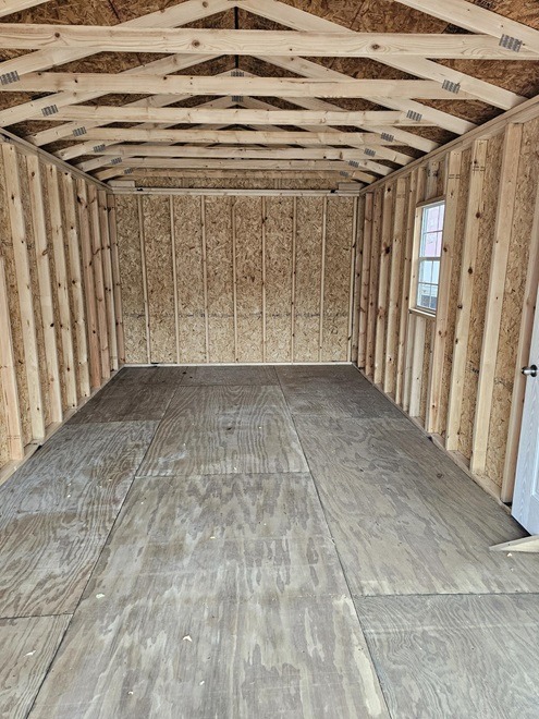 12x24 garage inside