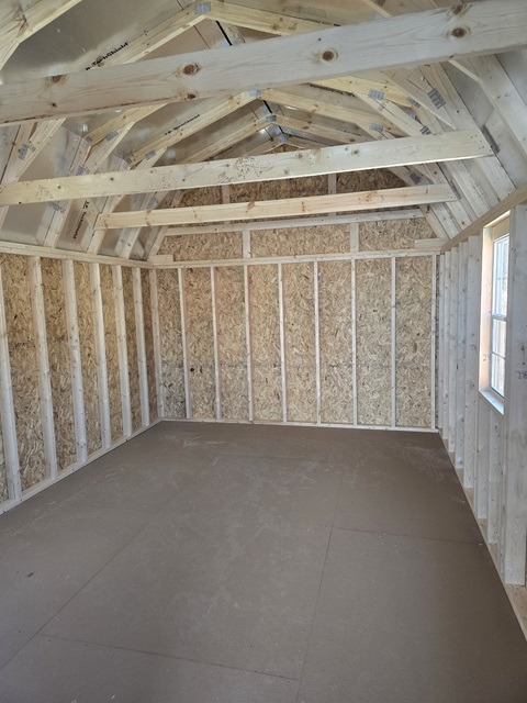 12x28 lofted barn deluxe playhouse doors and windows