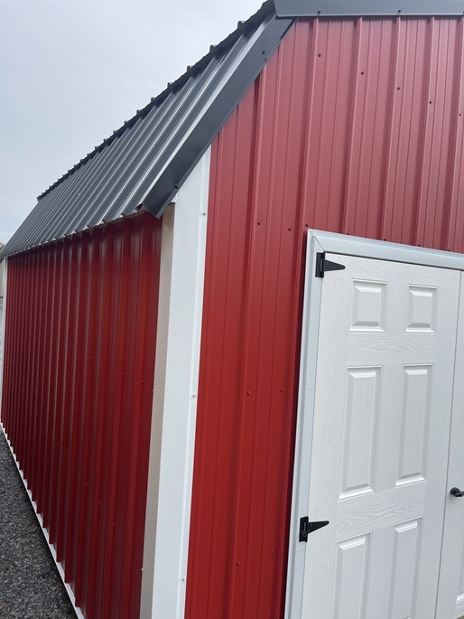 10x16 lofted barn with double doors