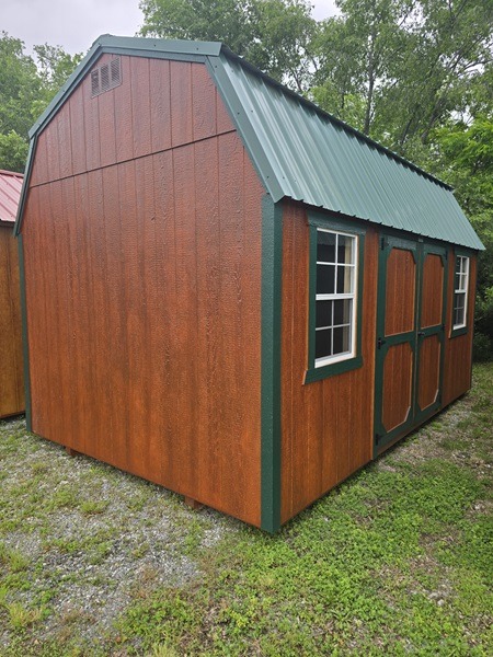 10x16 side lofted barn