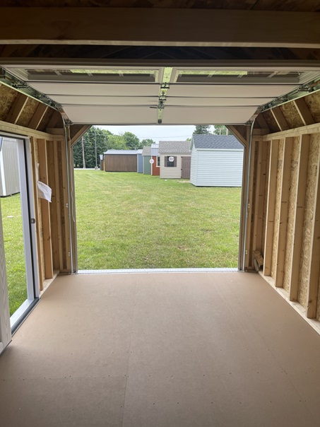 10x20 lofted garage with standard panel
