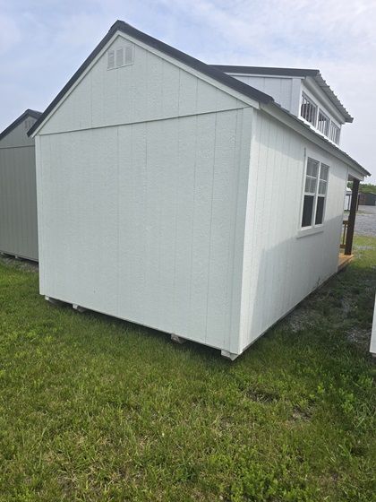 10x24 utility with side porch and dormer for sale