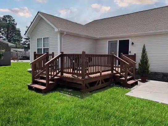 12x20 Danish Brown Two Steps Deck 12x20 Danish brown two steps deck