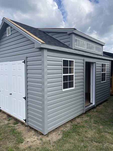 12x16 vinyl utility with dormer