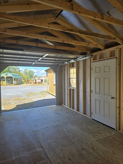 12x20 garage utility with standard panel