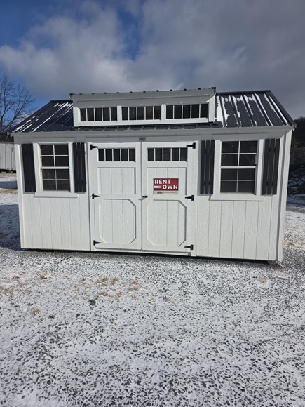 10x16 utility with dormer pkg and vaulted gable