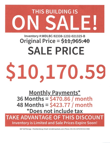 12x32 lofted barn with side porch discount sale rent to own