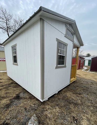 12x16 utility with side porch with windows