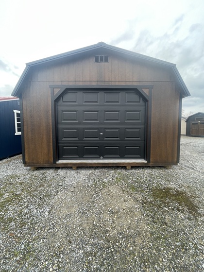 16x24 lofted barn with 9 foot garage package for sale in Chambersburg PA