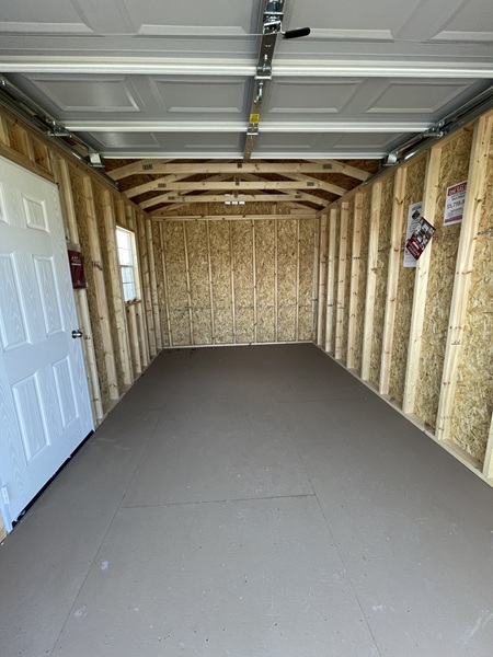10x16 garage utility look inside