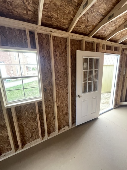 14x30 garage with 3 foot single door