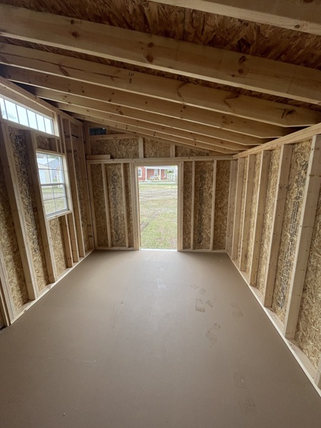 10x20 single slope with single door and windows