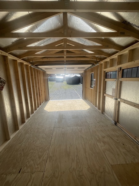 12x24 garage utility with standard panel