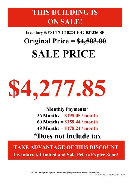rent to own 10x12 utility