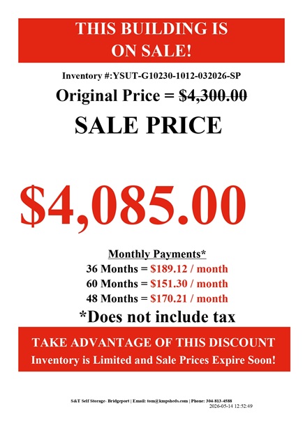 rent to own 10x12 utility