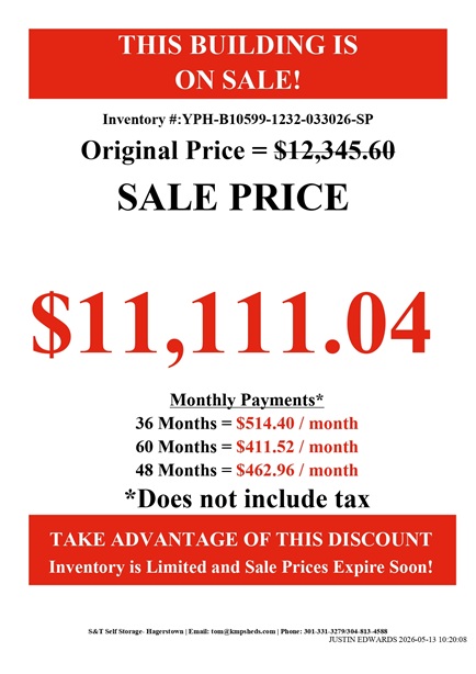 rent to own 12x32 playhouse cabin