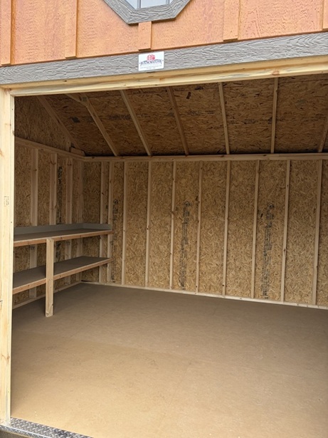 12x16 utility with gable dormer inside