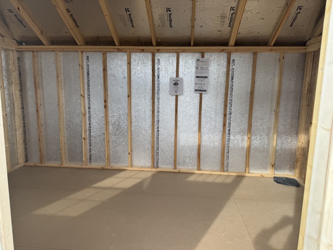 12x14 utility with dormer inside