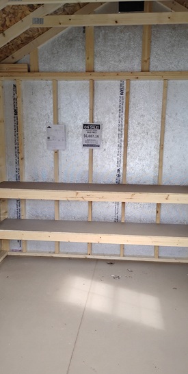 10x16 utility playhouse cabin inside