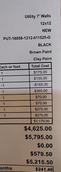 12x12 utility on sale price