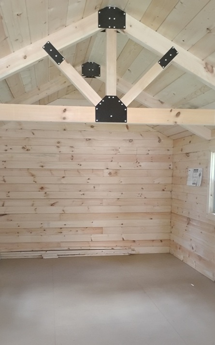 12x30 log cabin inside