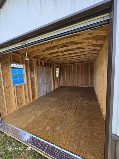 12x20 garage utility look inside
