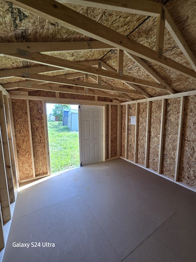 12x12 utility with 7 foot walls inside