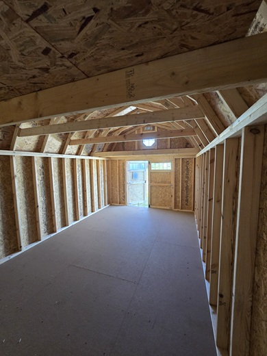 buy 12x20 lofted barn with double doors