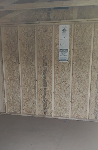 inside 10x10 utility with 7 foot walls