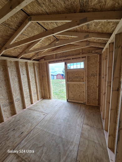 10x12 utility with 7 foot walls and double doors in West Virginia