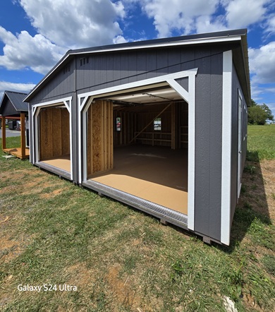 24x24 double wide garage with 8 foot walls in WV