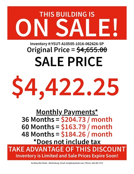 rent to own 10x16 utility