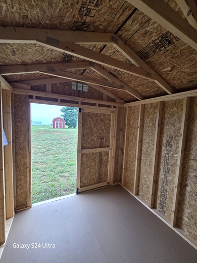 8x10 utility shed look inside