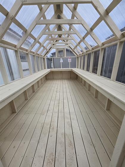 8x16 greenhouse with translucent roof