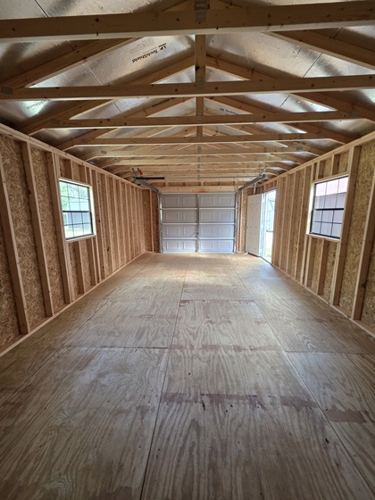 14x26 garage utility with standard panel
