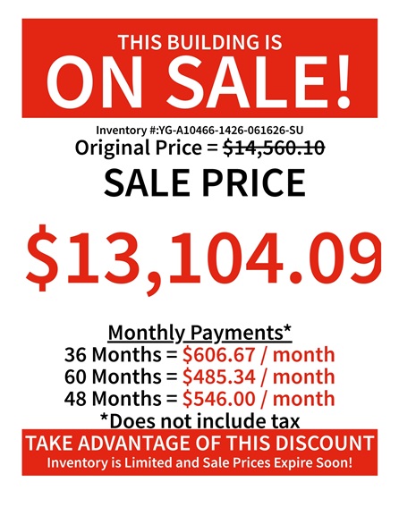 rent to own 14x26 garage utility
