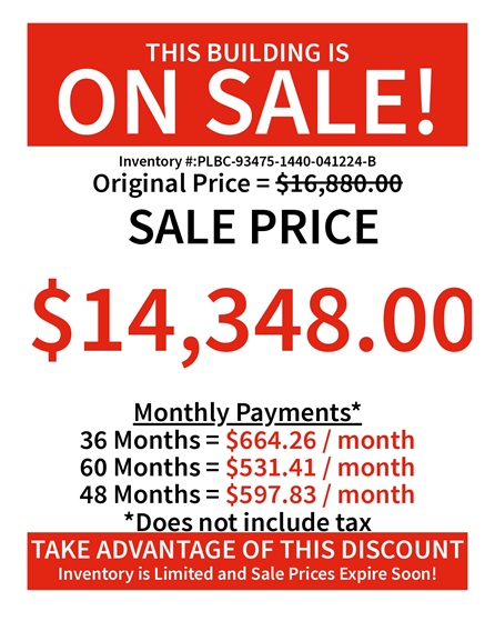 rent to own 14x40 lofted barn with playhouse package