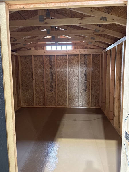 10x12 utility shed look inside