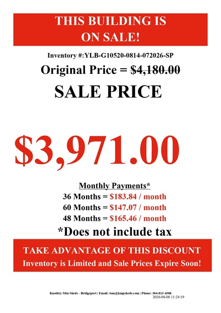rent to own 8x14 lofted barns