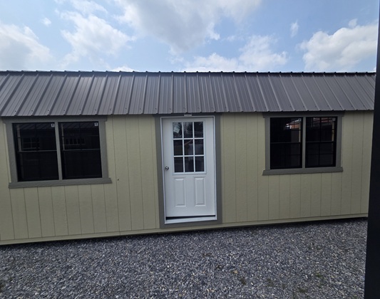 12x24 lofted barn with 9 foot garage package for sale in Chambersburg PA