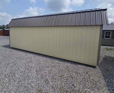 12x24 lofted garage side view