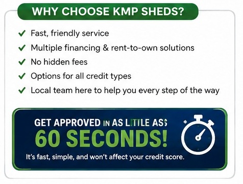 finance a building with KMP Sheds
